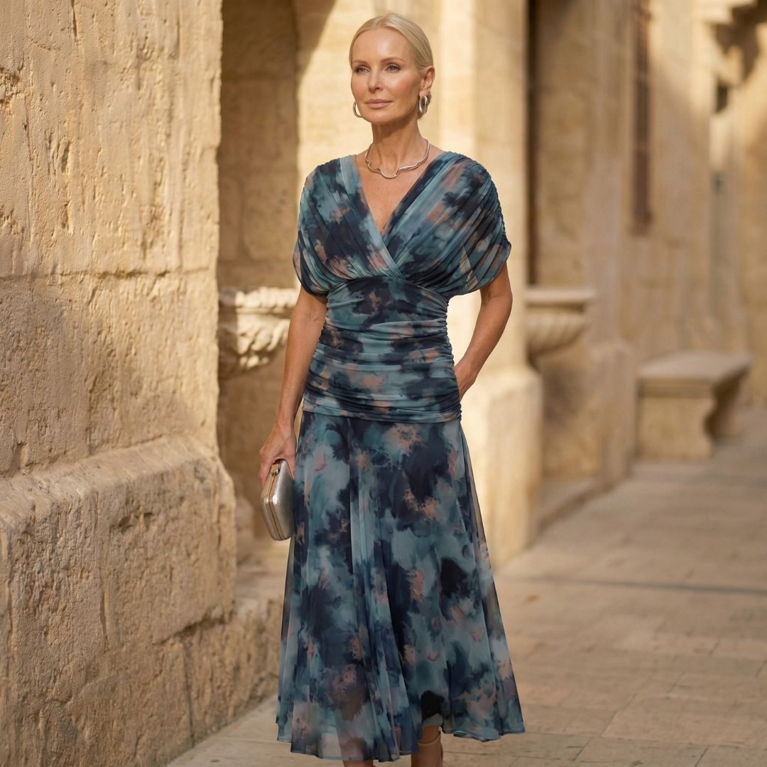 Luna | Elegant Blue Dress-1