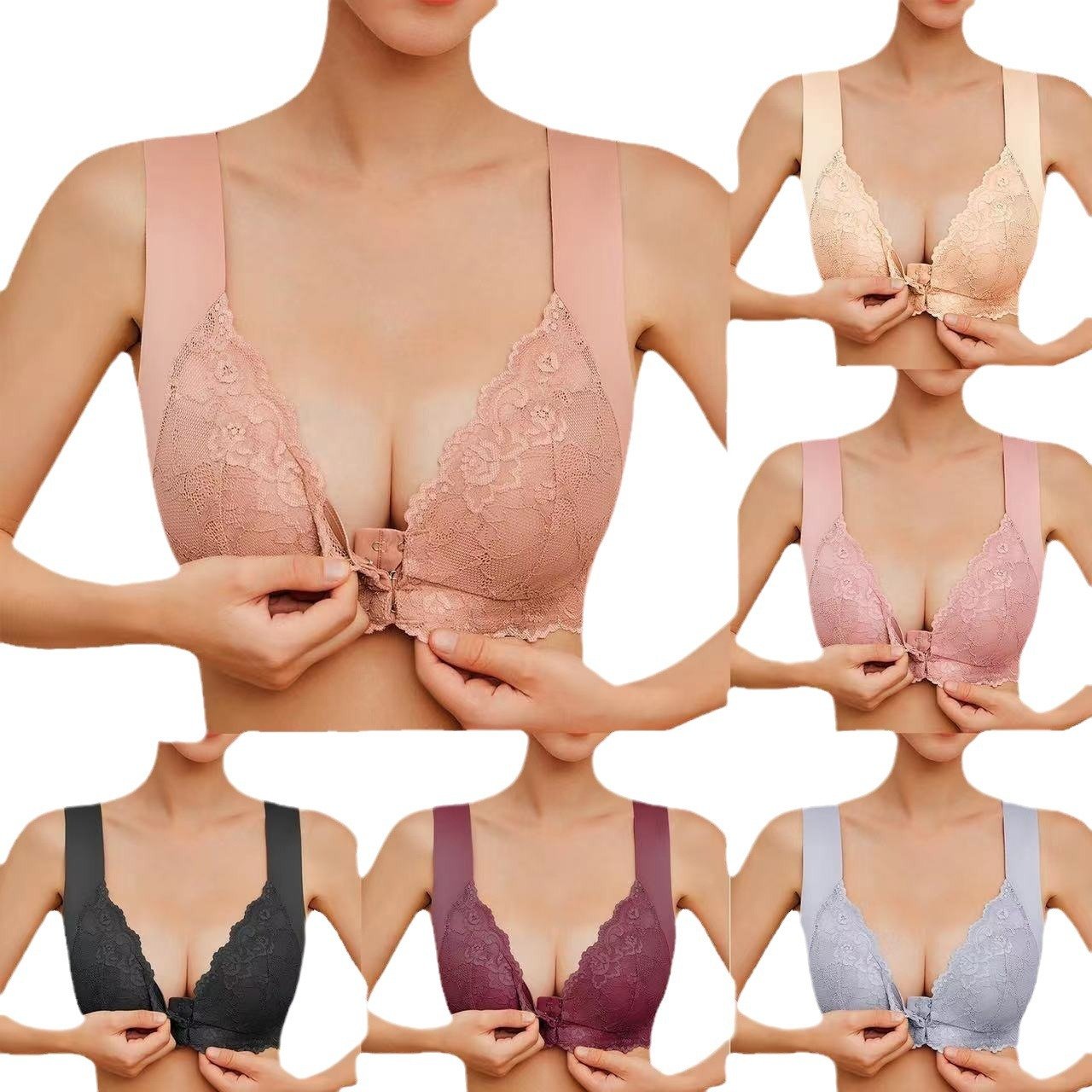 🔥Full Coverage Front, Closure Support Bra Comfort & Sleep Bra💖-6
