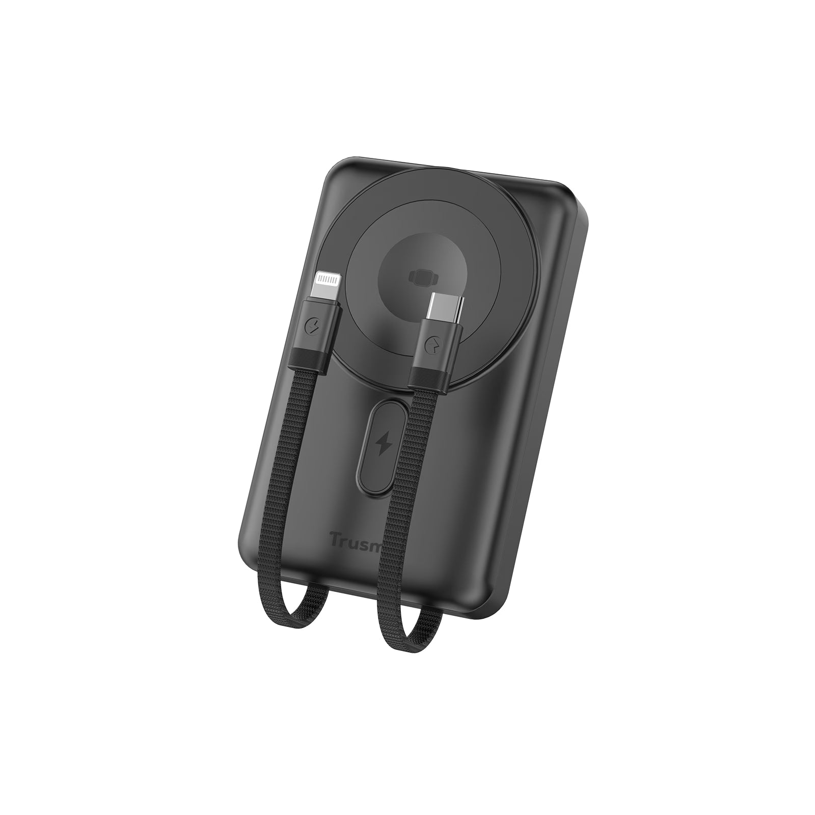 TRUSMI 10000mAh Magnetic Wireless Power Bank with C+L Cable & Kickstand 15W-3