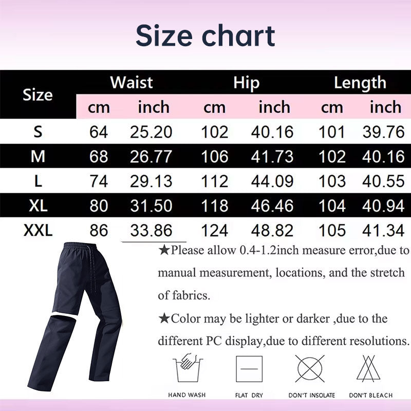 Women's Convertible Hiking Pants - Waterproof Quick-Dry Cargo Trousers with Zip-Off Legs for Camping, Fishing & Travel-11
