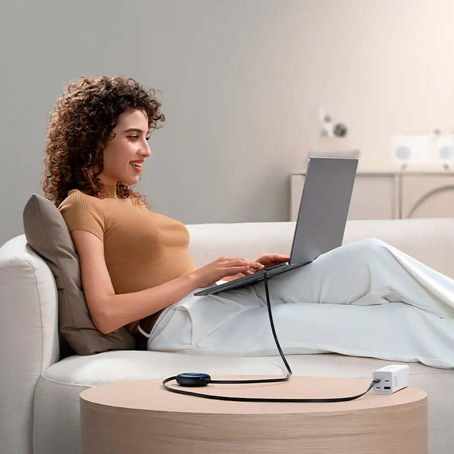 Baseus - Nomos Retractable Charging Cable USB-C to USB-C 5 feet 100W Cosmic - Black-8