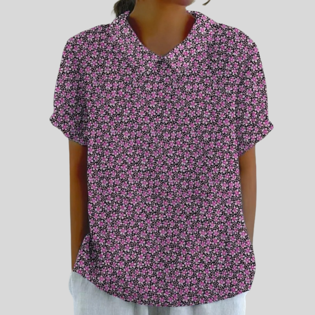 Lacey | Micro-Flower Blouse