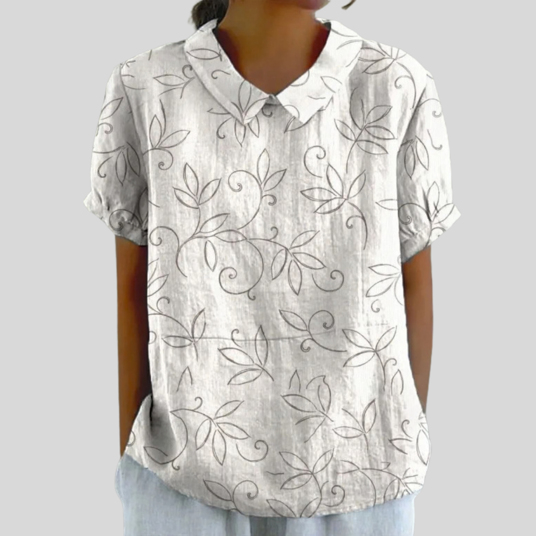 Marian | Minimalist Foliage Blouse