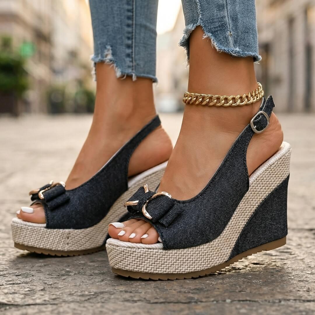 Denora | Wedge Sandals-6