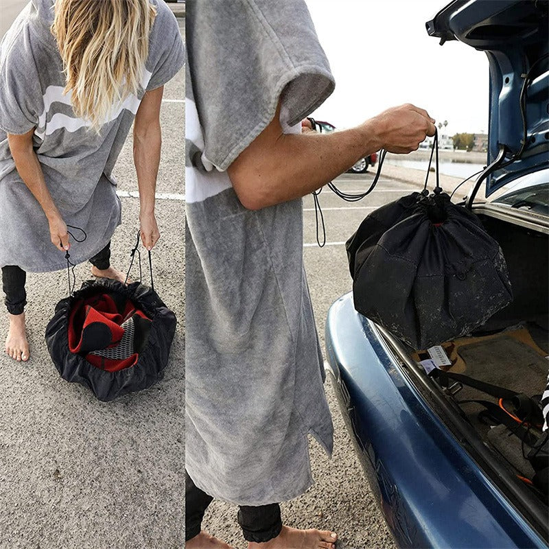 Beach swimming suit storage bag diving suit storage bag diving suit replacement pad black storage bag-3