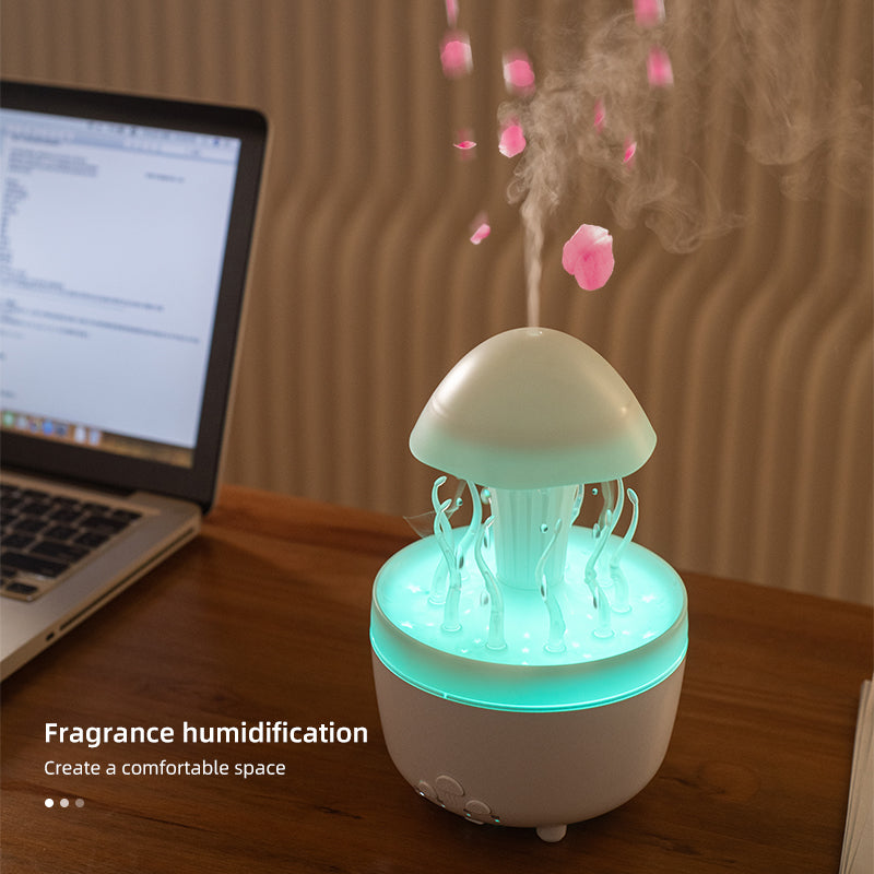 Home Smart Jellyfish Raindrop Aromatherapy Machine Livingroom Humidifier-4