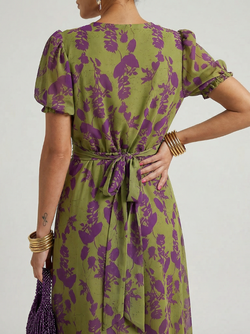 Virel | Relaxed Floral Midi Dress-4
