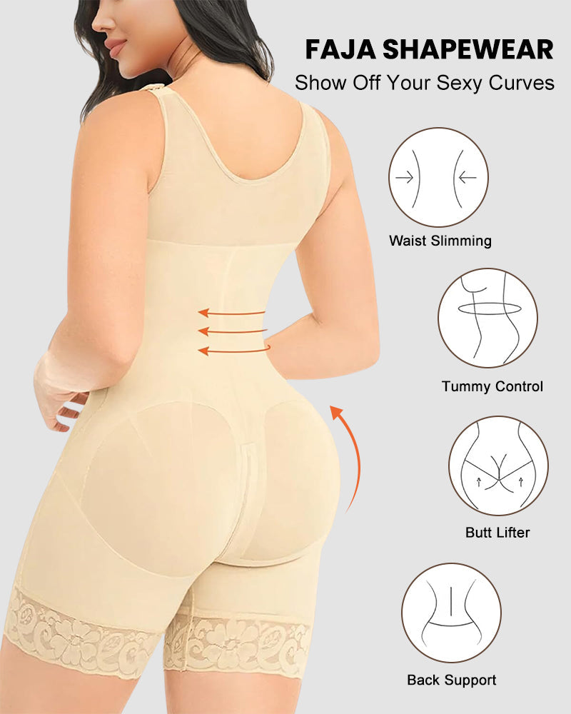 Double Compression Tummy Control Shapewear With Bra-6