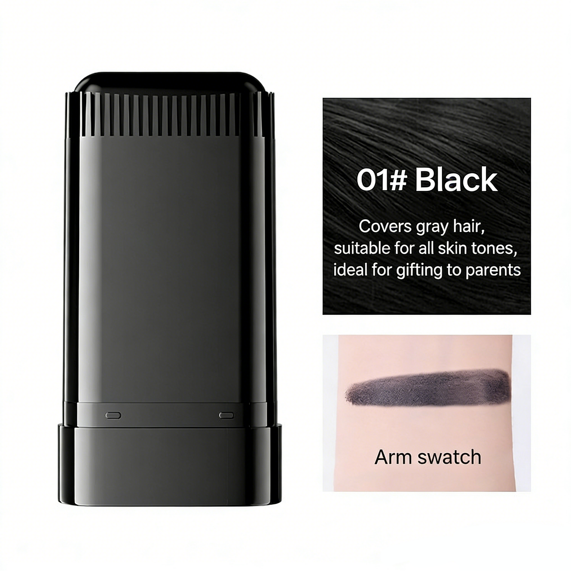 Touchup Pro Stick – Instant Grey Coverage & Natural Black Shine-7