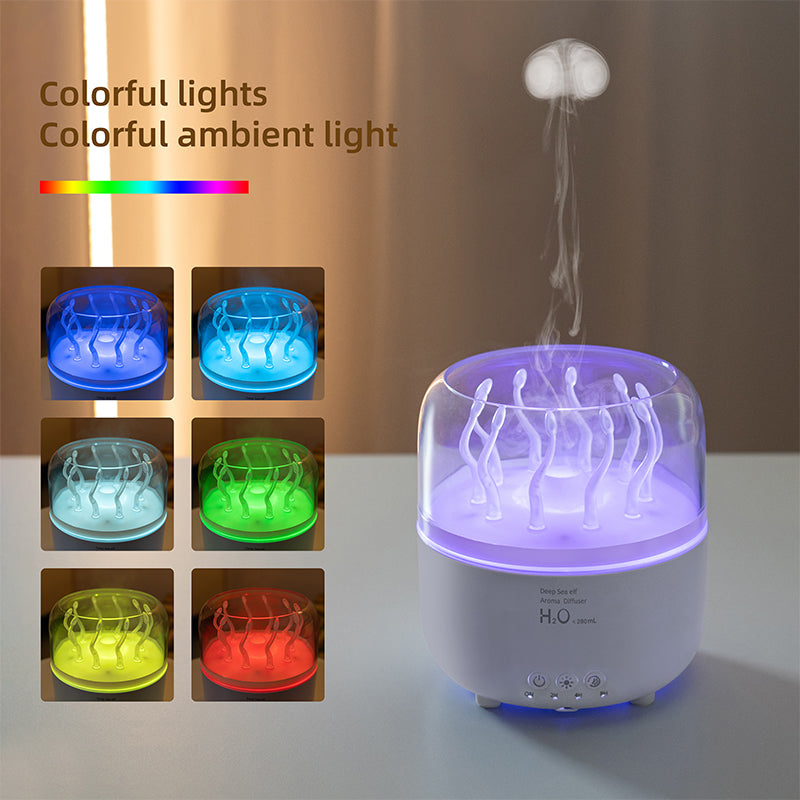 Home USB Deep Sea Elf Jellyfish Aromatherapy Machine Livingroom Humidifier-5