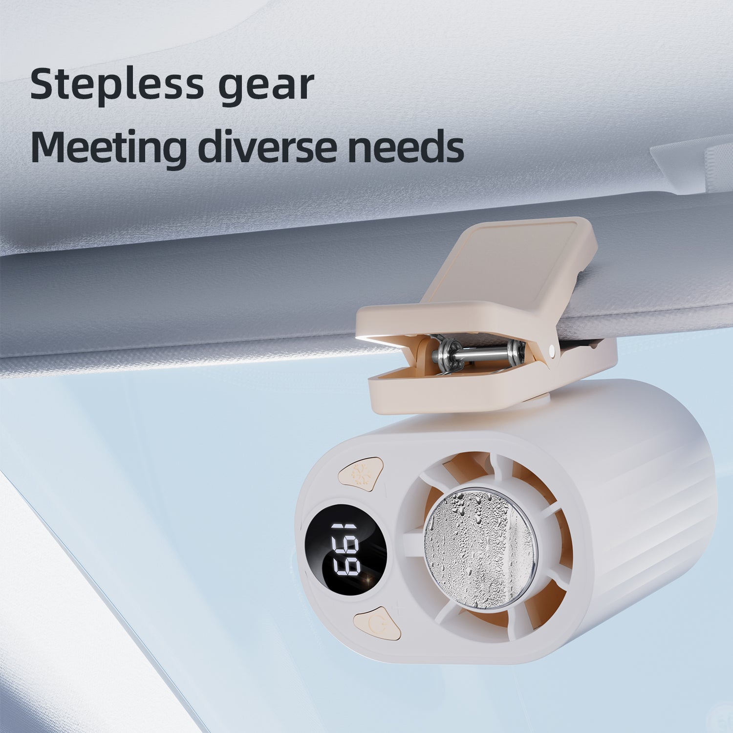 Mini Clip-on Fan Portable Outdoor Ice Compress  Fan USB Charging-6