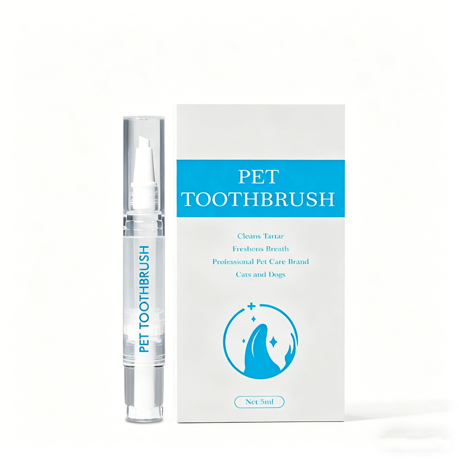 Pet Dental Cleaning Pen Cats & Dogs Teeth Cleaning Tool Breath Freshener Toothbrush-3