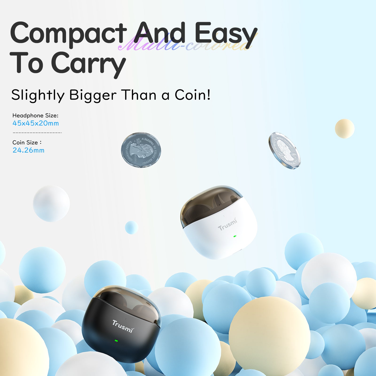 Semi-In-Ear Wireless Earphone Colorful Series-4