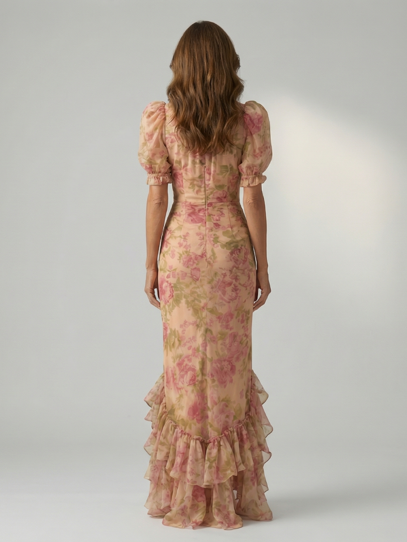 Vianne | Gentle High Neck Maxi Dress-4