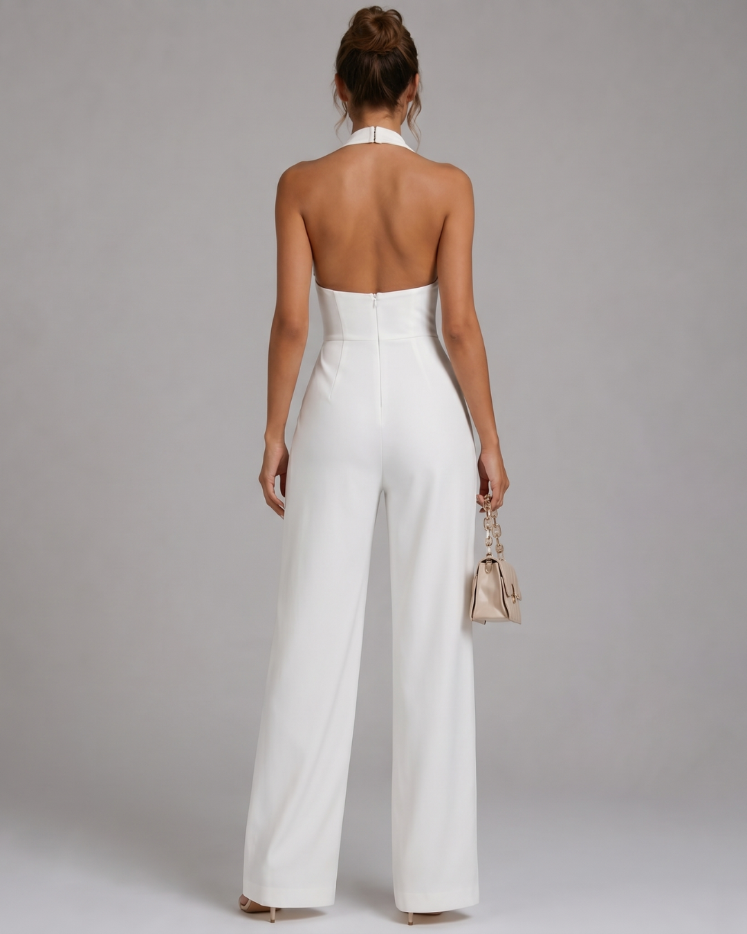 Nymera | Halter Neck Wide Leg Sleeveless Jumpsuit-4