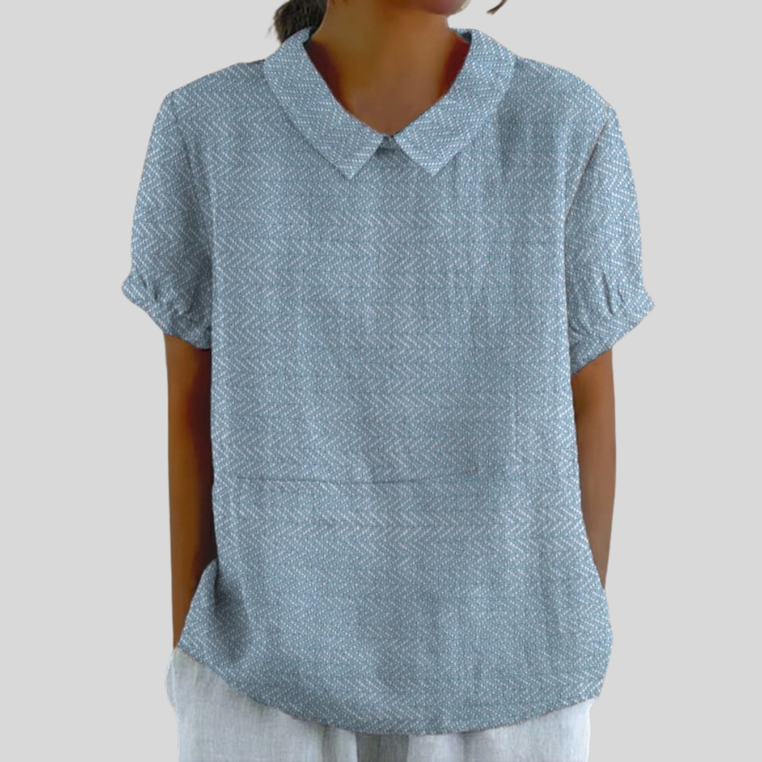 Myra | Textured Pattern Blouse-1