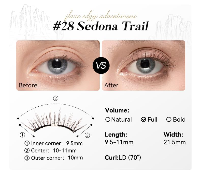 WOSADO Magnetic Eyelashes with Applicator Kit-3