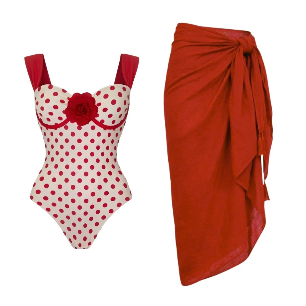 One-Piece Swimwear Set for Women, Bathing Suit-6