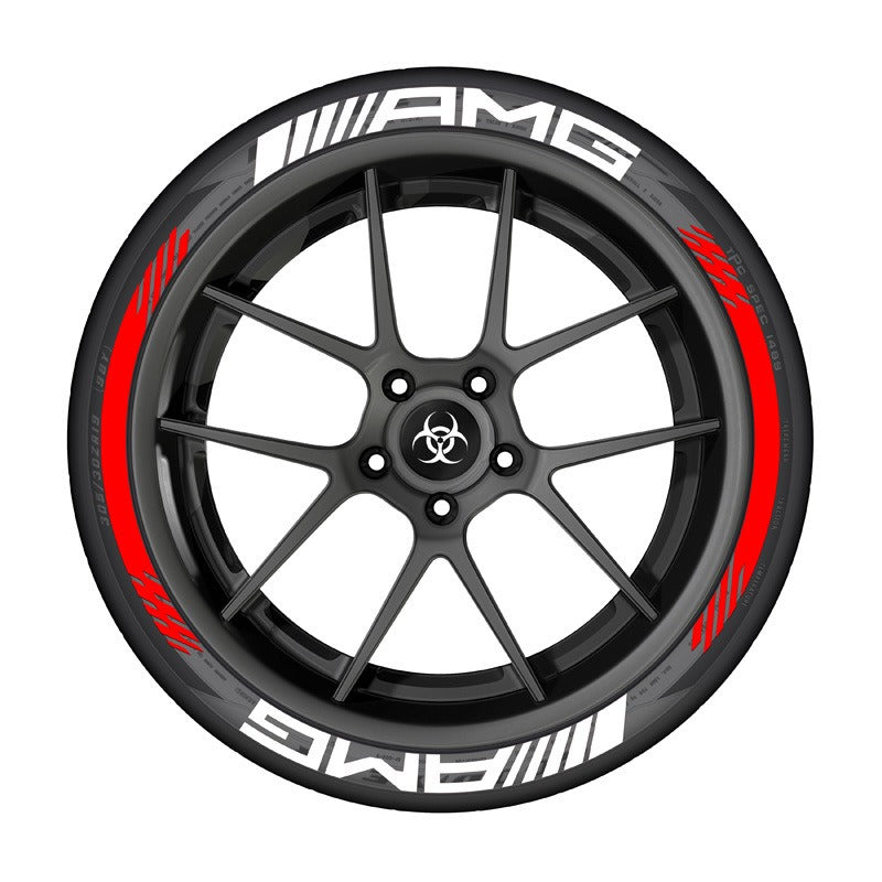 AMG car tire sticker rubber 3D three-dimensional integrated tire decoration car tire sticker-2