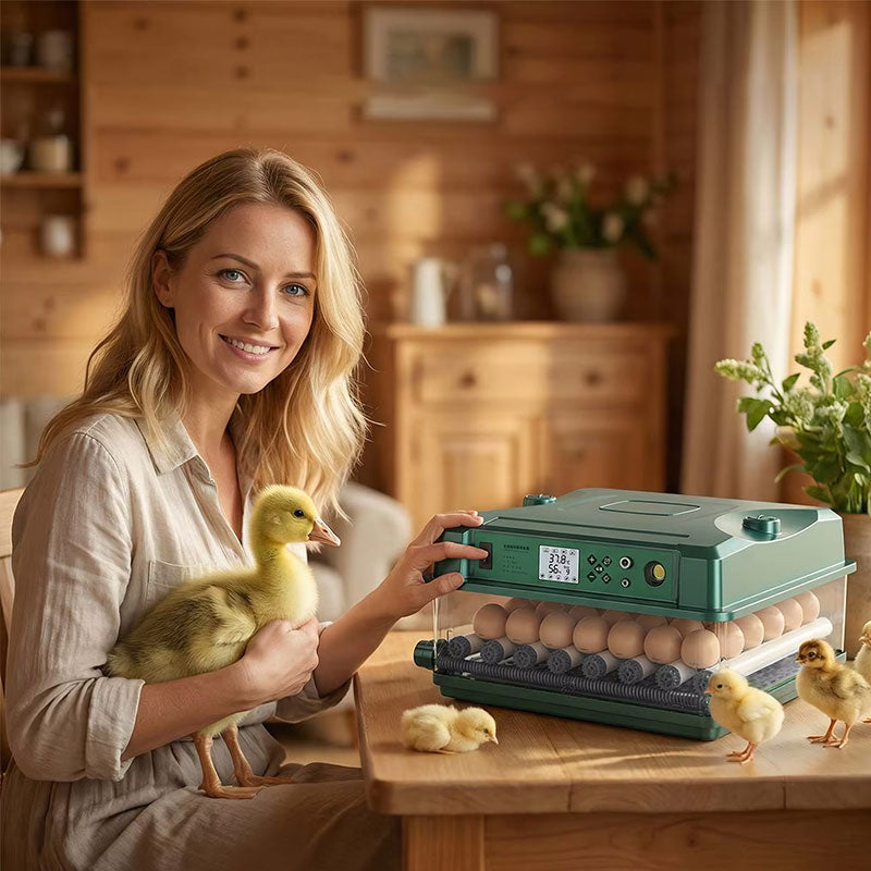24/36 Egg Incubator Fully Automatic, Auto Turner & Temp Control, Dual Power 220V/12V Mini Poultry Hatcher for Chicken Duck-4