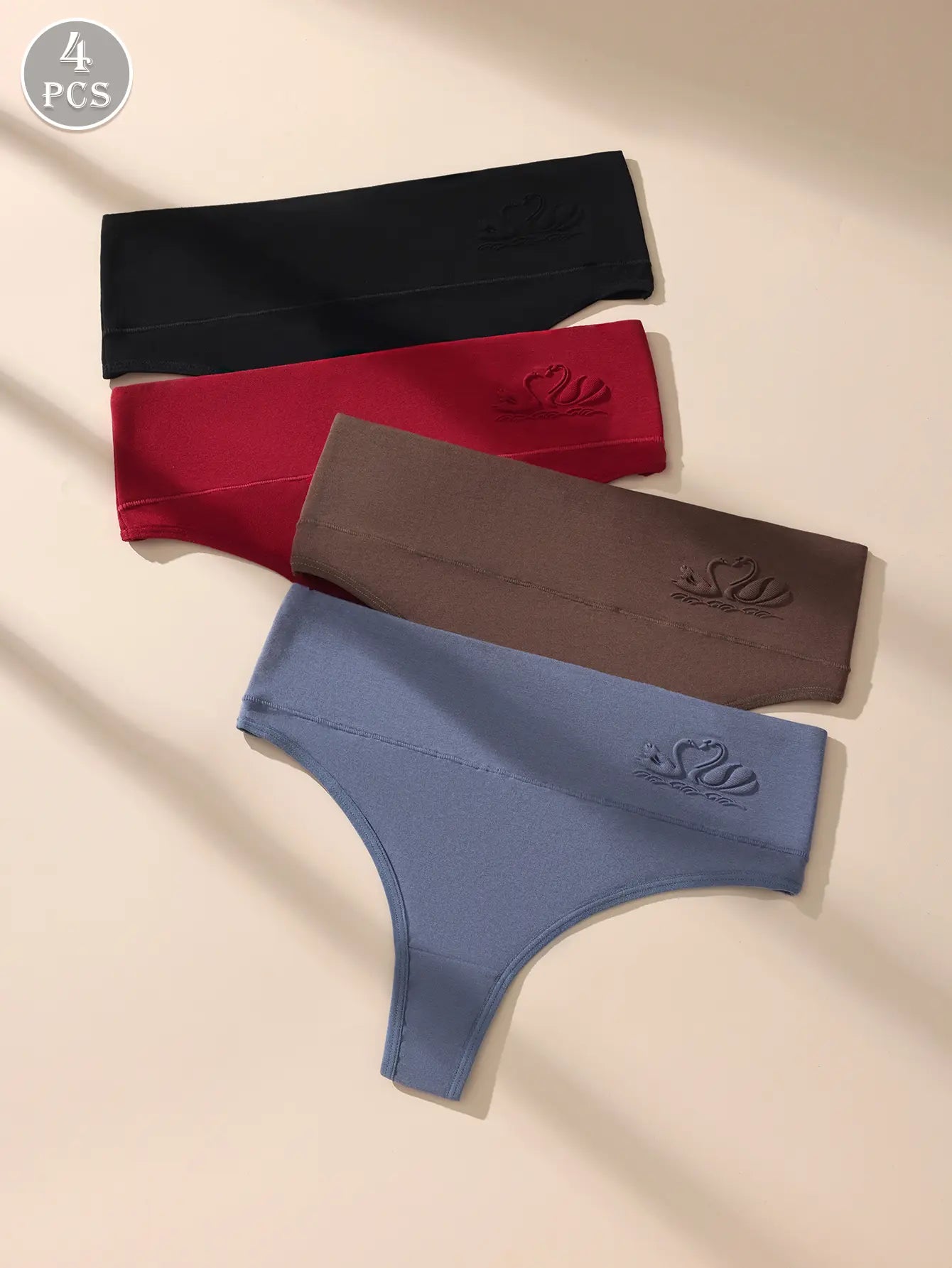 Women's High Waist Seamless Thongs, Tummy Control Lady Panty, Soft Stretchy Fabric No-Show T-Back Bikini Panties, Comfortable Fit Everyday Wear-7