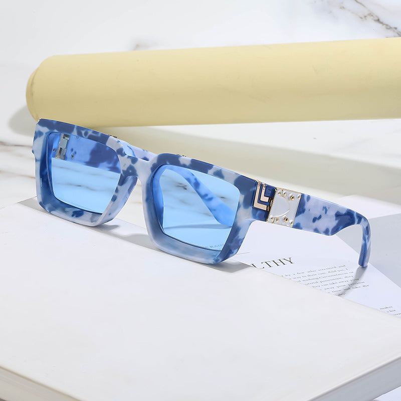 Millionaire Style Sunglasses Men Fashion Trendy Sunglasses Women High-End Square Frame Sunglasses-2