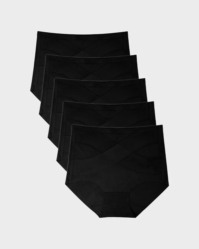 Seamless Tummy Control High-Waist Panties (5 Pack)-16