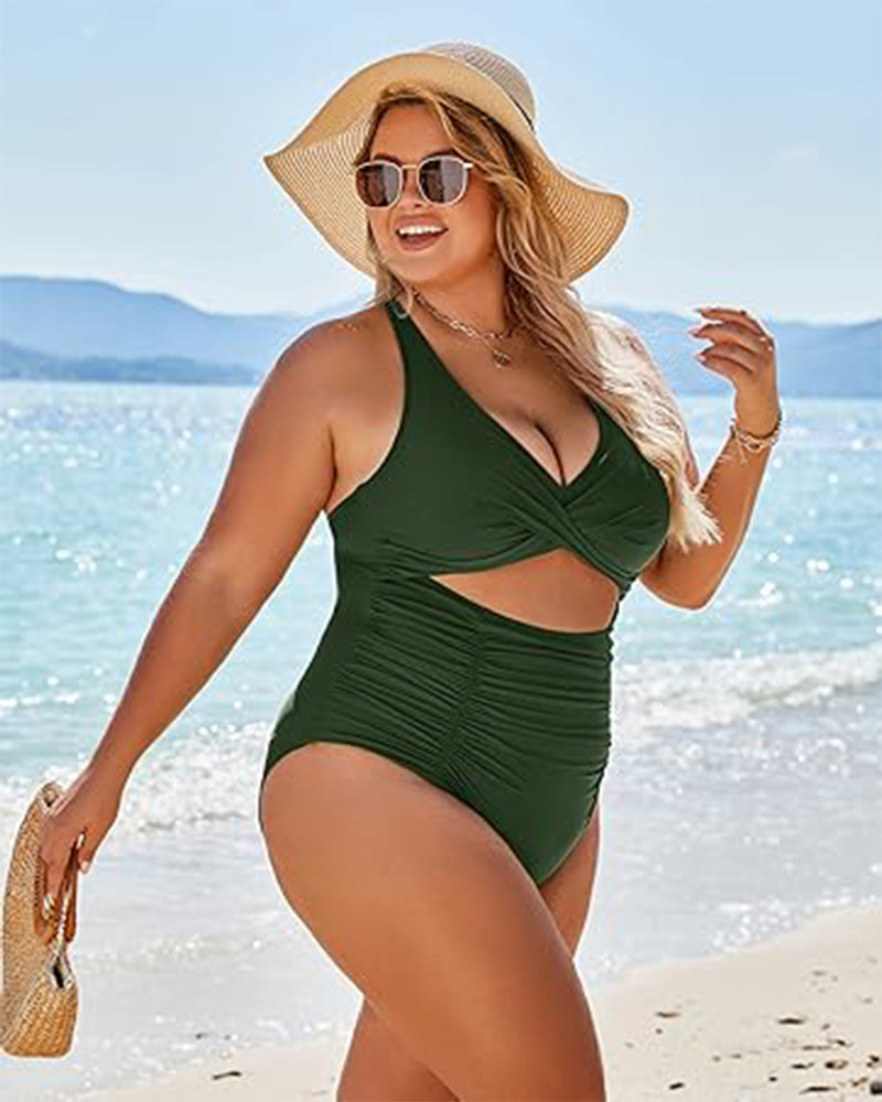 One Piece Swimsuits Push Up Tummy Control Bathing Suits-24