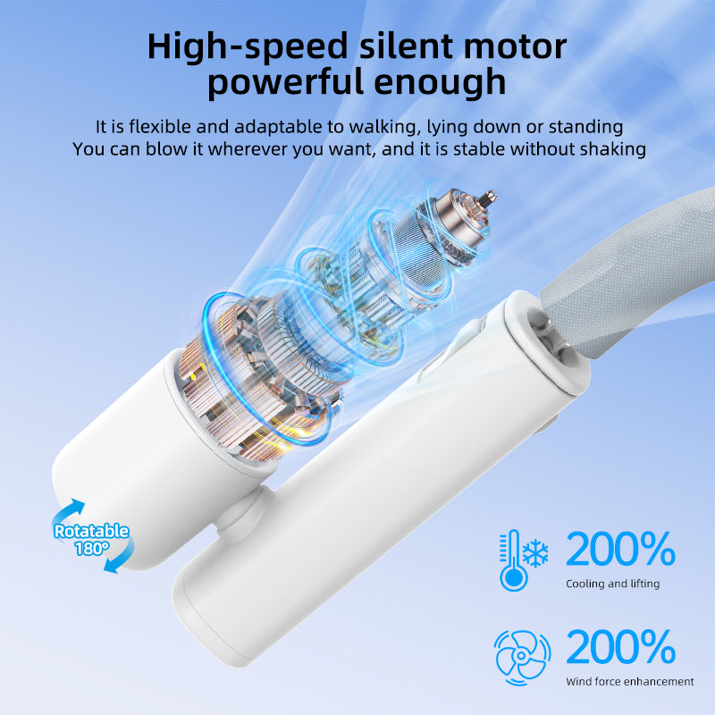 Outdoor F7  Ice Compress Neck Fan Portable Fan 15,000 RPM-8