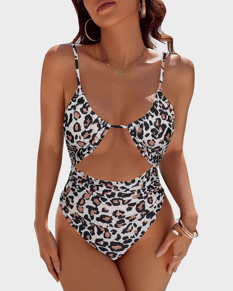 Women's One Piece Flattering Cheeky High Cut Out Cute Swimsuit-25
