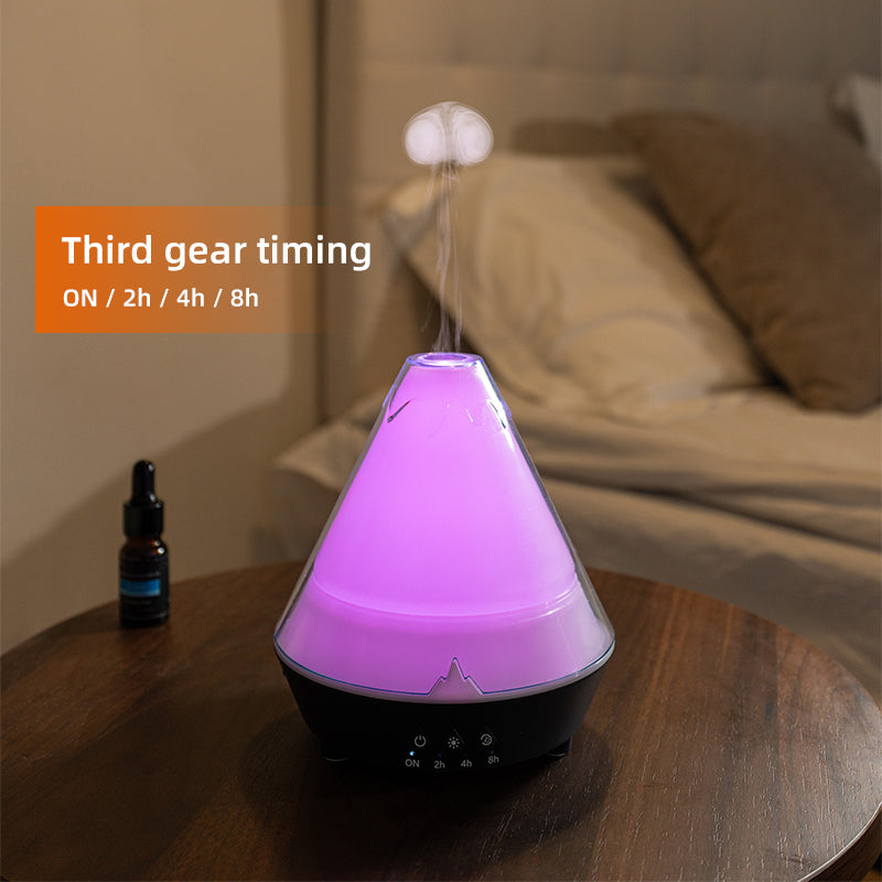 Home USB Volcanno Aroma Diffuser Humidifier Bedroom Colorful Indoor-5