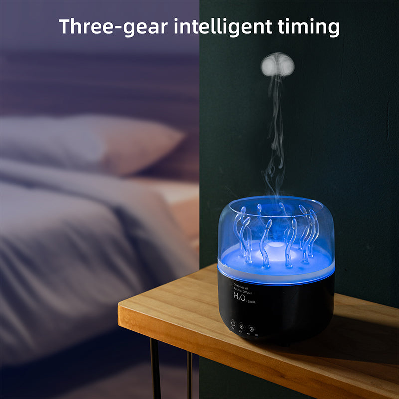 Home USB Deep Sea Elf Jellyfish Aromatherapy Machine Livingroom Humidifier-6