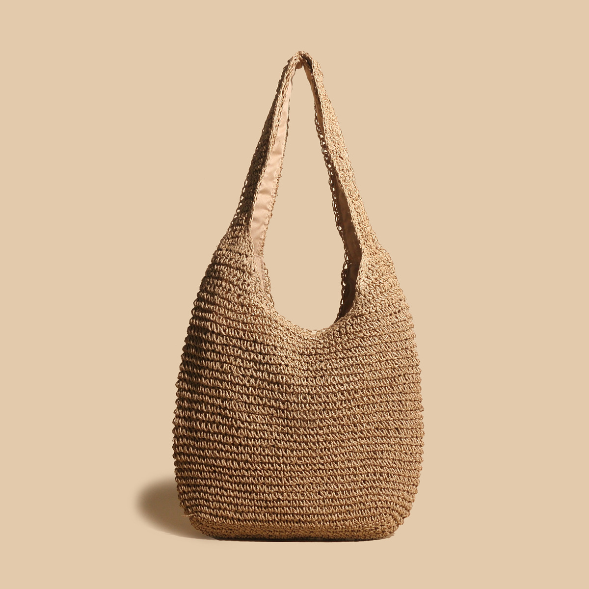 Valeria - Stylish Straw Woven Rattan Shoulder Bag-1