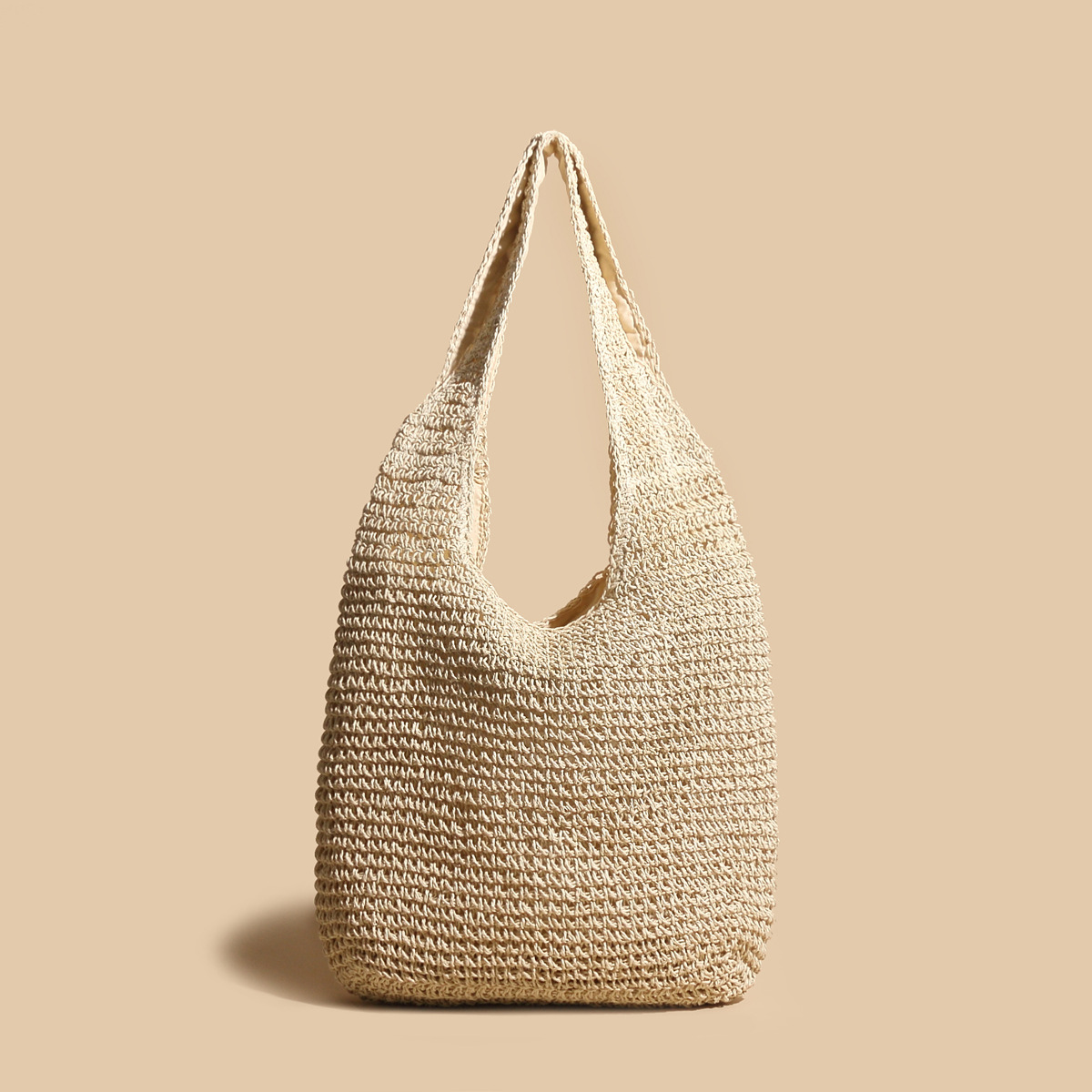 Valeria - Stylish Straw Woven Rattan Shoulder Bag-2