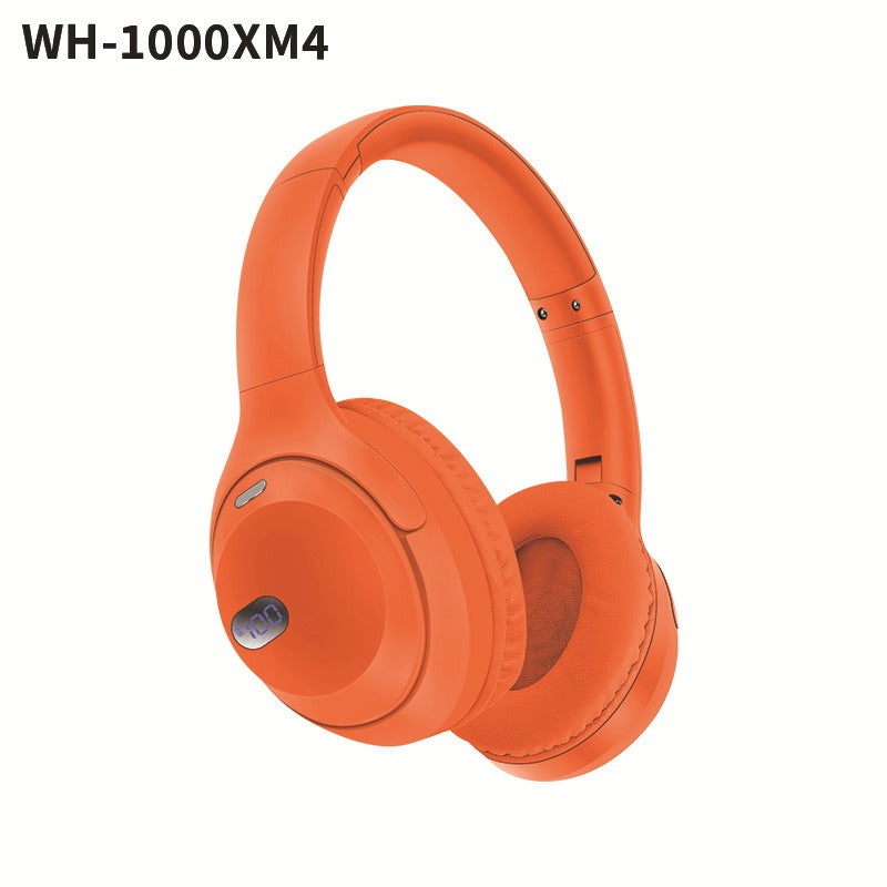 Wireless Bluetooth headset with battery display long battery life and foldable design-2