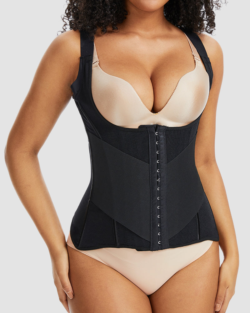 PowerMesh Double-Layer Waist Trainer Shapewear-1