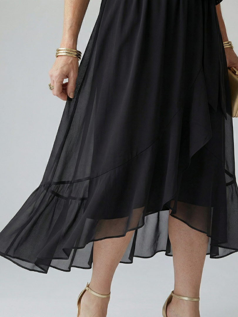 Elrica | Light Drape Midi Dress-5