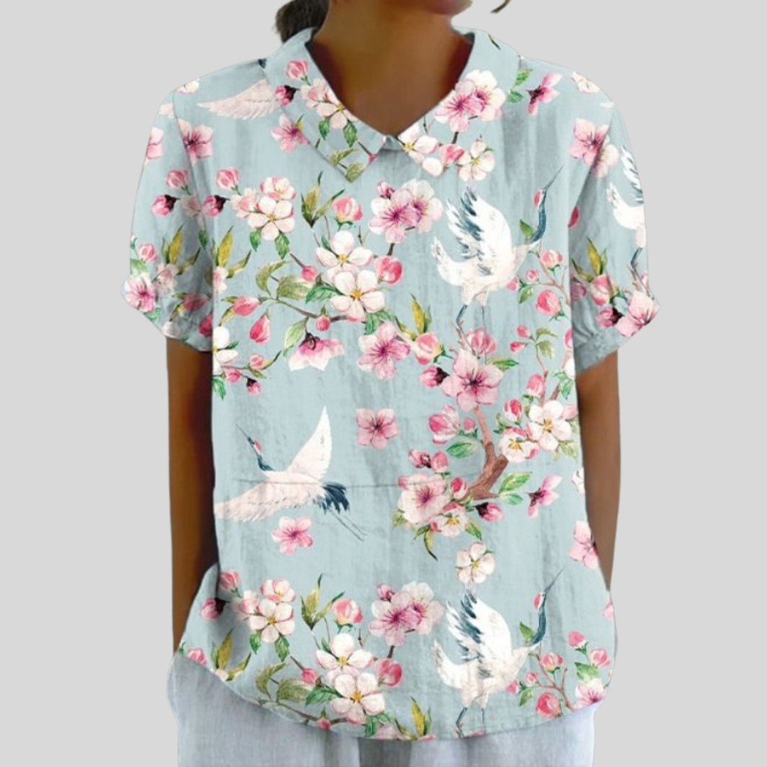 Connie | Graceful Floral Blouse
