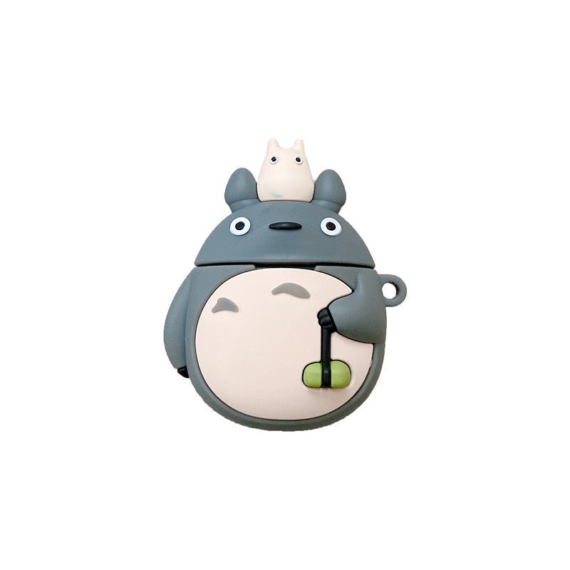 Cute Totoro AirPods Pro 3 Apple Bluetooth Earphone Case for 2/3/4 Generation Cartoon Silicone Protective Cover-1