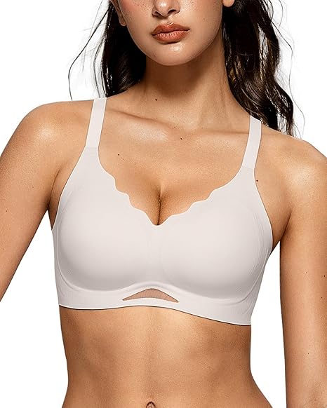 Women's Sheer Mesh Seamless Bra-1