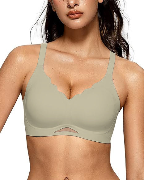 Women's Sheer Mesh Seamless Bra-10