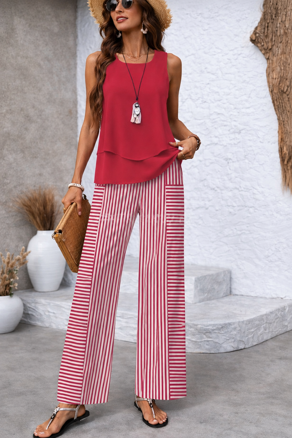Marlene | Striped Riviera Set-1