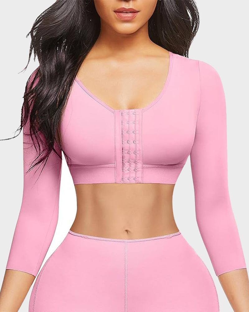 Slimming Arm Front Closure Bra Tank Shapewear-6