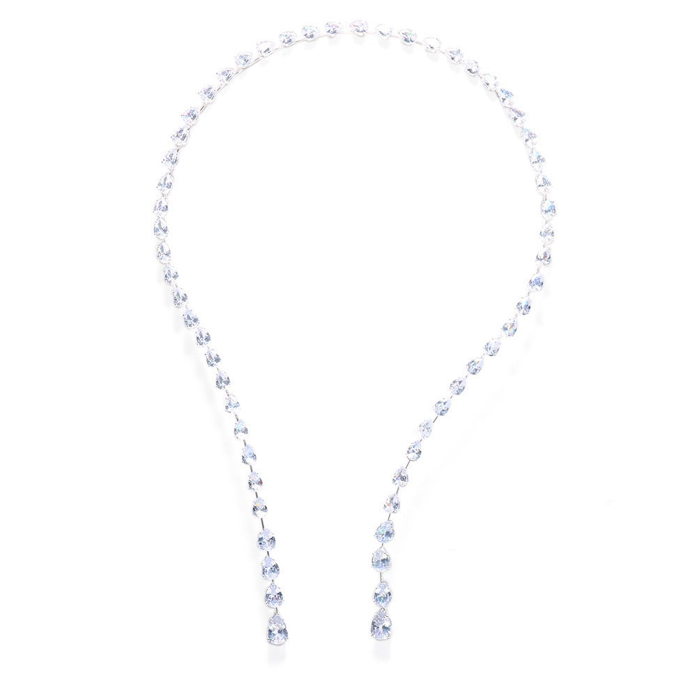 Fashionable and minimalist droplet opening collar and neck chain-2
