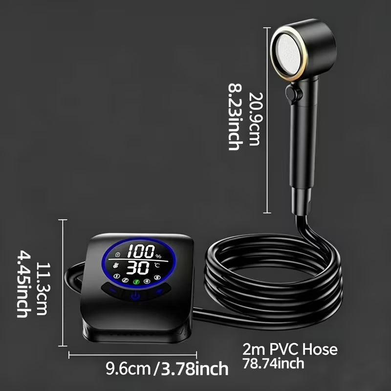 8000mAh Portable Camping Shower, IPX8 Waterproof Rechargeable Outdoor Shower Pump with Hose-9