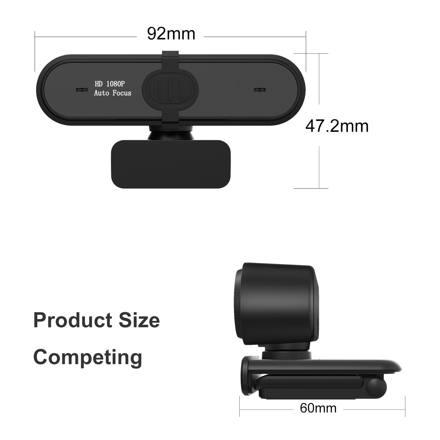 Computer camera with 5 million AF and 1080P autofocus for business video conferencing and online courses-2