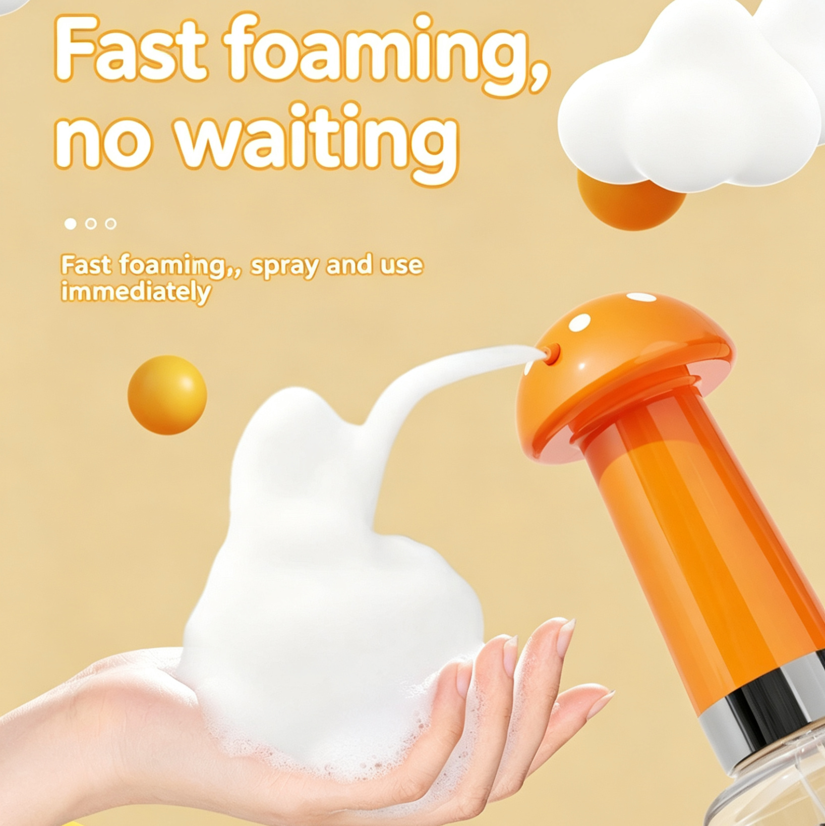Automatic Pet Foam Maker, Rechargeable Low Noise Dog Cat Bathing Tool-5
