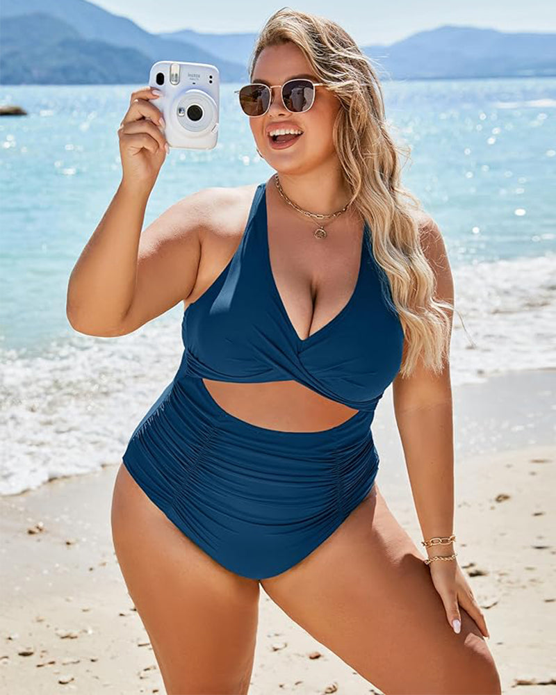 One Piece Swimsuits Push Up Tummy Control Bathing Suits-25