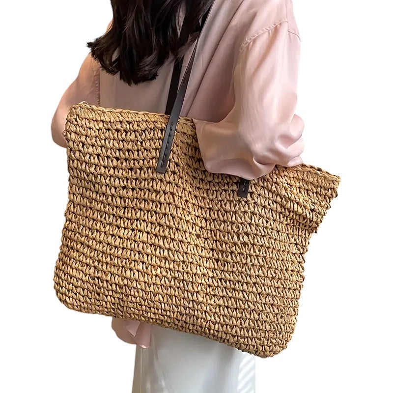 Olivia - Woven Tote Bag-7