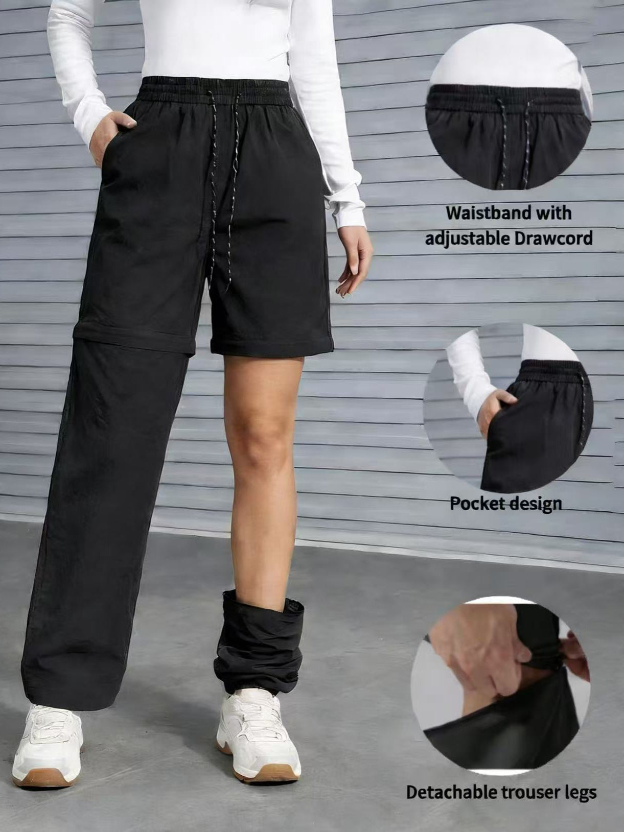 Women's Convertible Hiking Pants - Waterproof Quick-Dry Cargo Trousers with Zip-Off Legs for Camping, Fishing & Travel-3